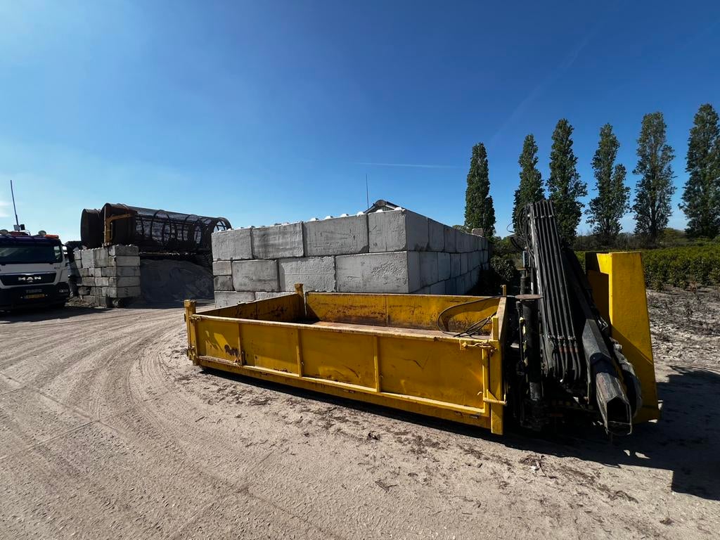 Kraancontainer containers container met kraan 30 12 kuub, Ophalen