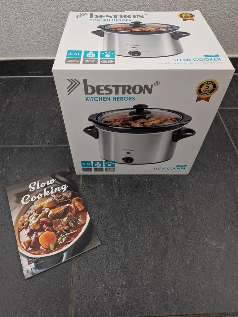 Bestron Slowcooker 3.5L - Nieuw in doos, Witgoed en Apparatuur, Ophalen of Verzenden, Nieuw