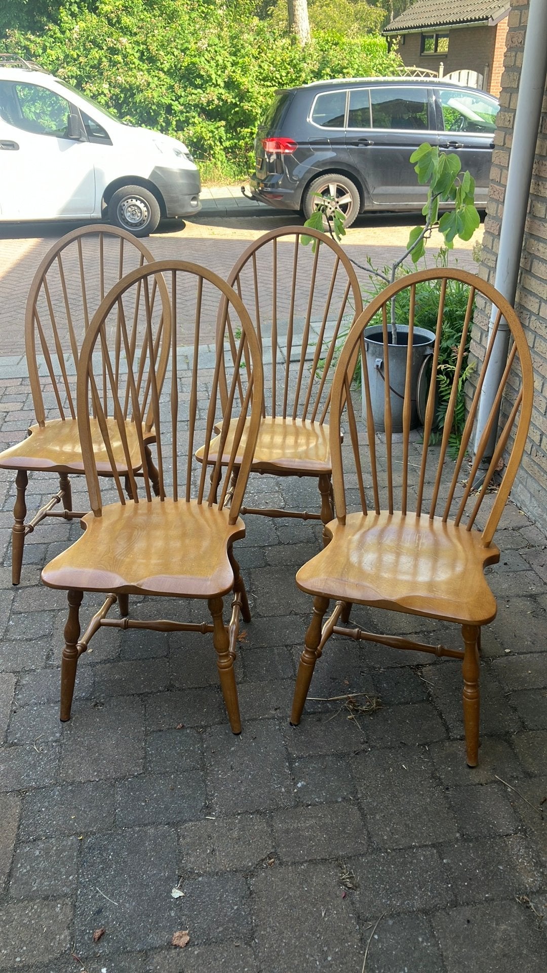 Vintage eettafel stoelen, Ophalen