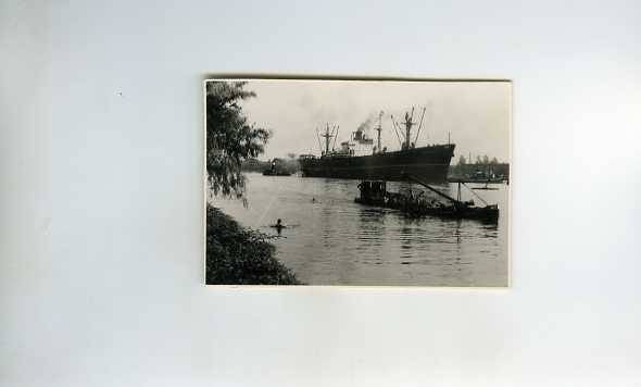 scheepvaart-foto-AMSTERDAM- schip type WO2-binnenvaart, Ophalen of Verzenden, Zo goed als nieuw, Motorboot, Boek of Tijdschrift
