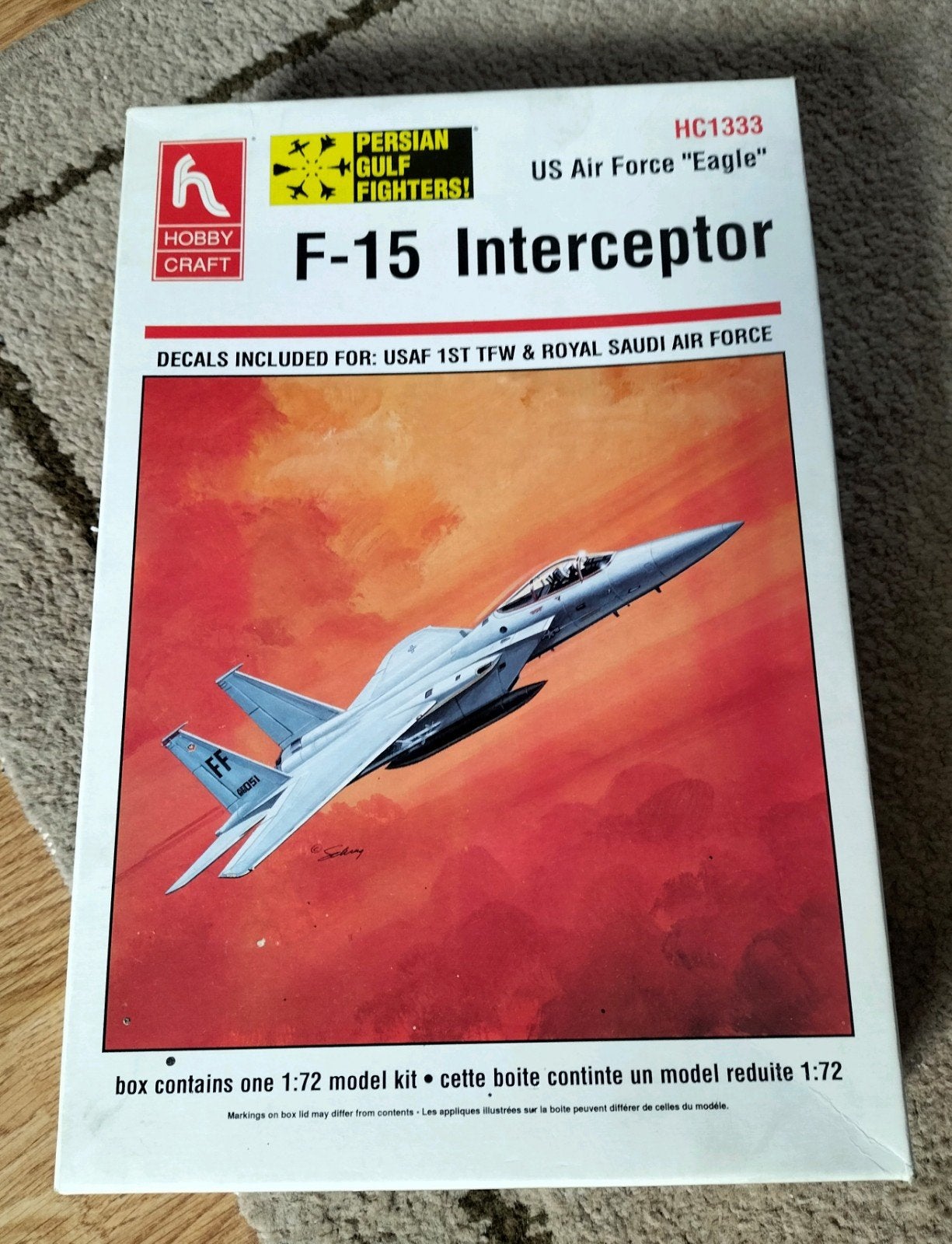 F-15A eagle, schaal 1/72, Overige merken, 1:72 tot 1:144, Ophalen of Verzenden, Zo goed als nieuw