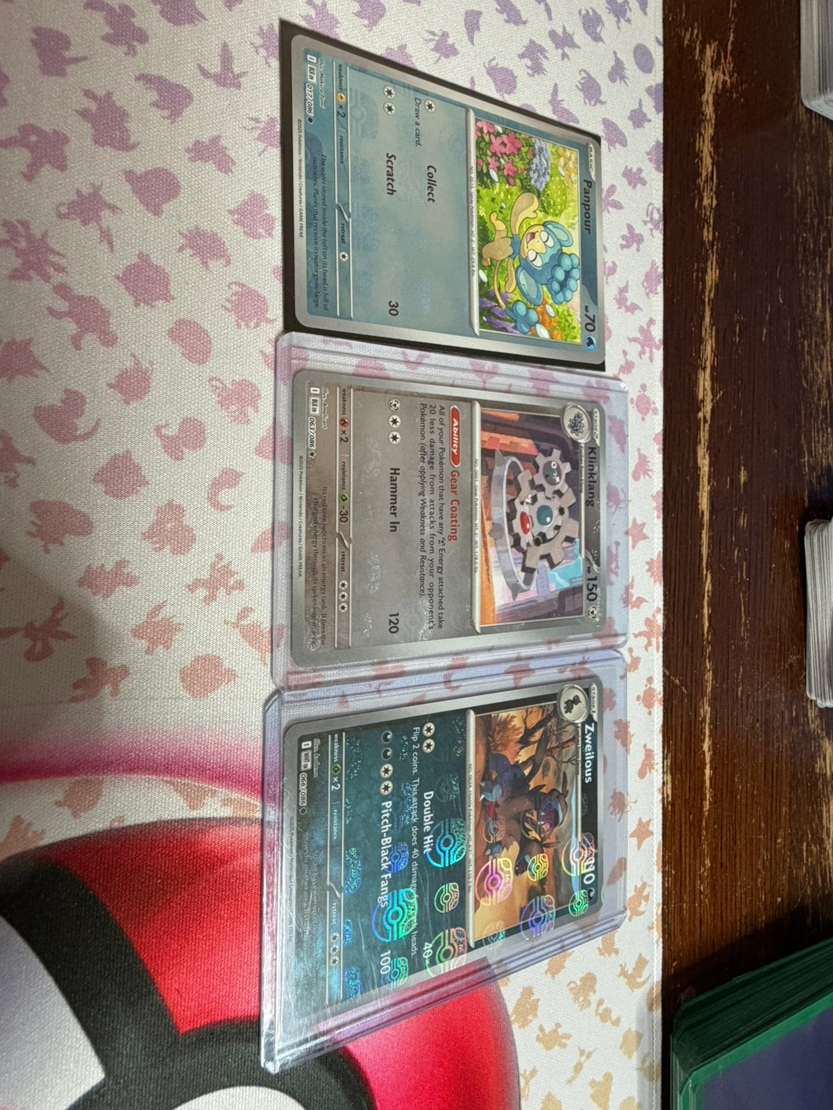 Pokémon kaarten White Flaire & Black Bolt - Masterbal & Reve, Ophalen, Zo goed als nieuw, Meerdere kaarten, Foil