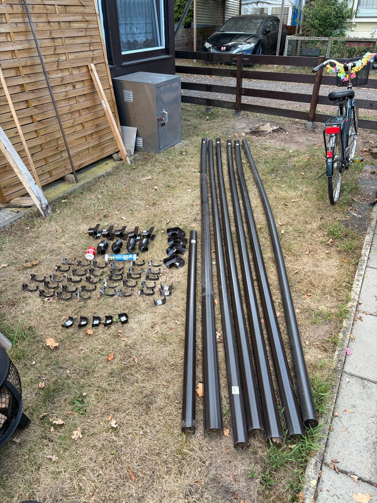 Complete dakgootset voor caravan/chalet - 21,6 meter, Ophalen, Nieuw