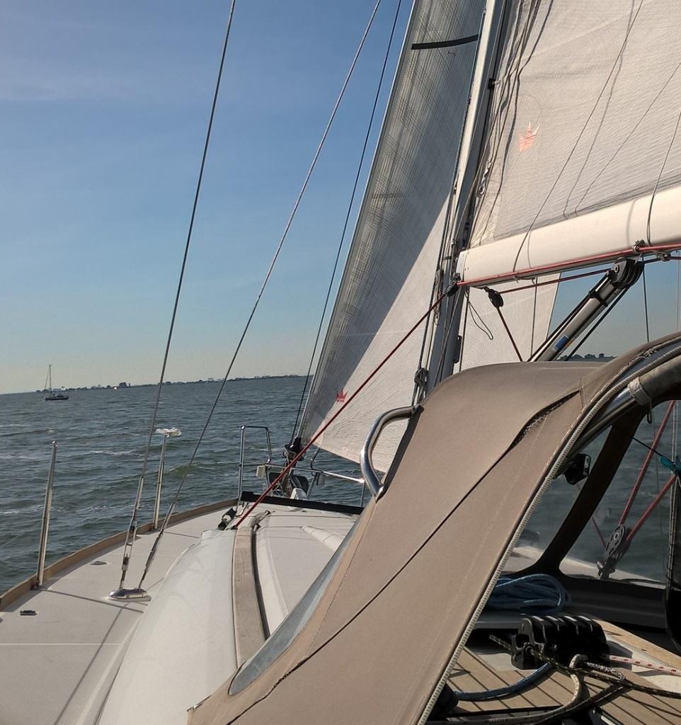 Sails Elvström EPEX Vestran main-sail and fock, 30 tot 60 m², 6 meter of meer, Gebruikt, Grootzeil