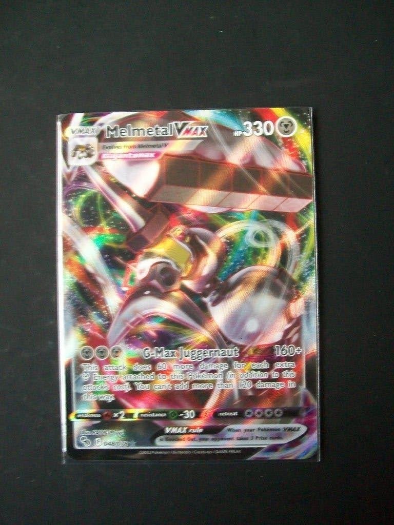 3561: Nieuwe Pokemon GO Kaart MELMETAL VMax HP 330 (048/078), Verzenden, Nieuw, Losse kaart, Foil
