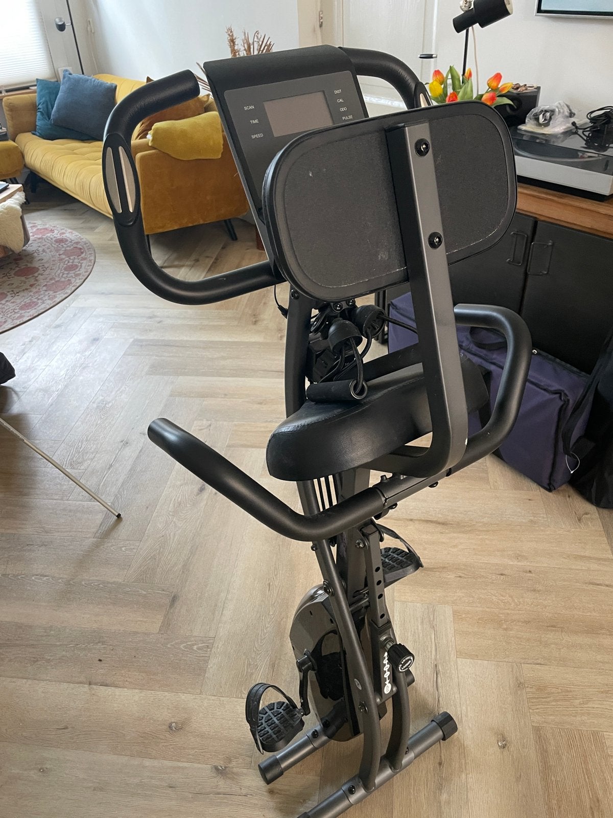 Compacte hometrainer, inklapbaar, Ophalen of Verzenden, Zo goed als nieuw, Armen, Hometrainer