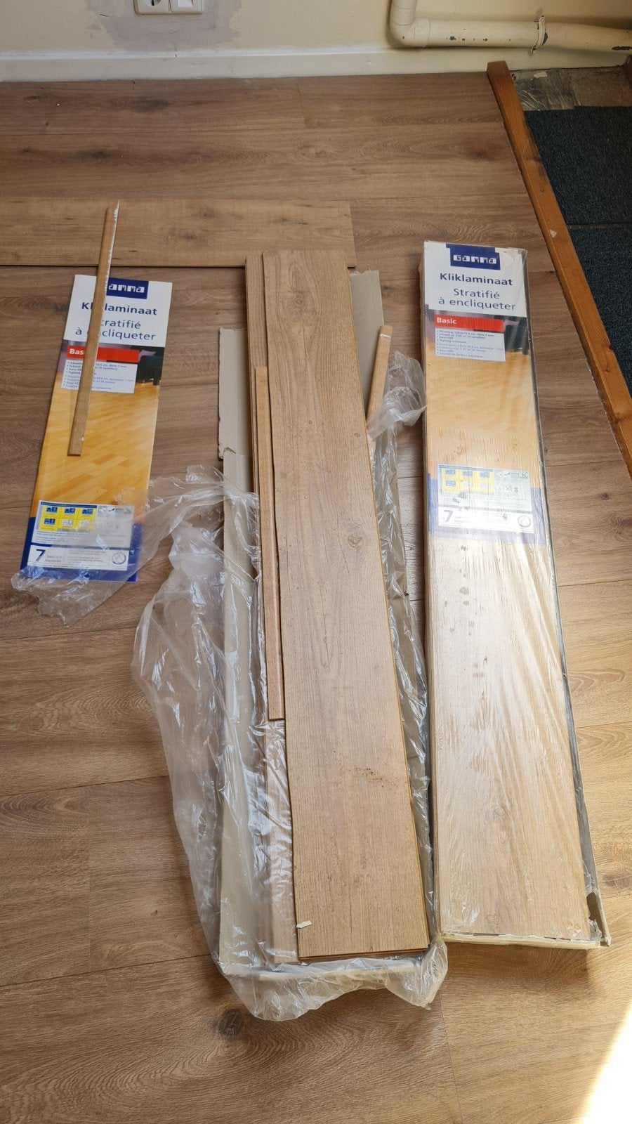 Restant gamma laminaat, Ophalen, 50 tot 150 cm, Minder dan 5 m², 10 tot 30 cm