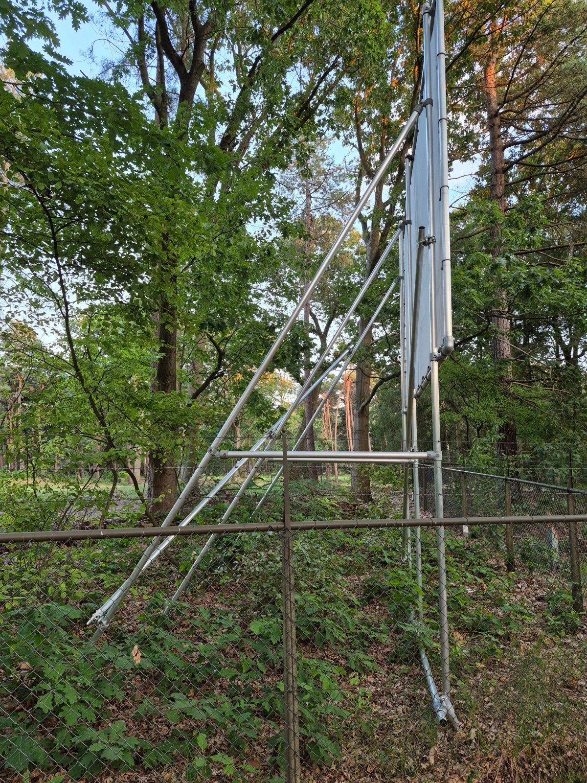 Aluministeigerconstructie voor buitenreclame of zonnepanelen, Ophalen of Verzenden, Overige typen, 5 meter of hoger
