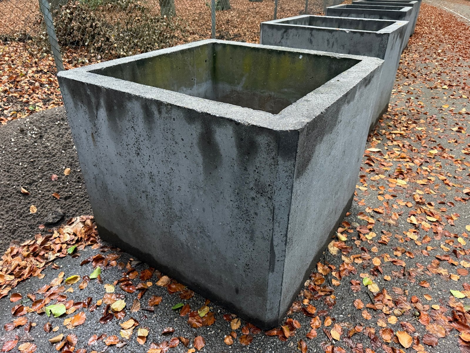12x Robuuste betonnen bloembak 100x100x80 cm, Tuin en Terras, Ophalen, Gebruikt, 100 cm of meer, Vierkant