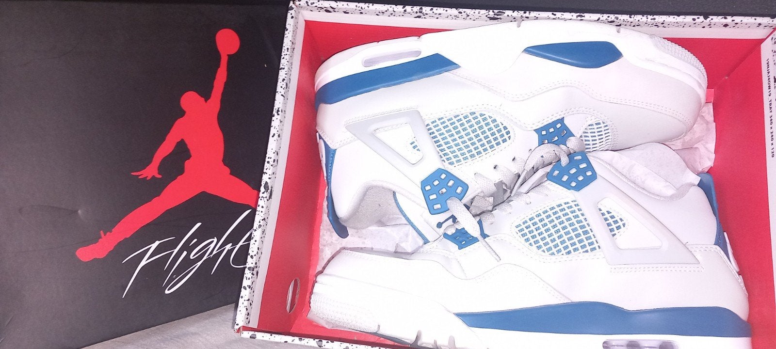 Nike Air Jordan 4 Retro Military Blue Sneakers - Maat 43, Kleding | Heren, Schoenen, Ophalen, Blauw, Nieuw, Sneakers of Gympen