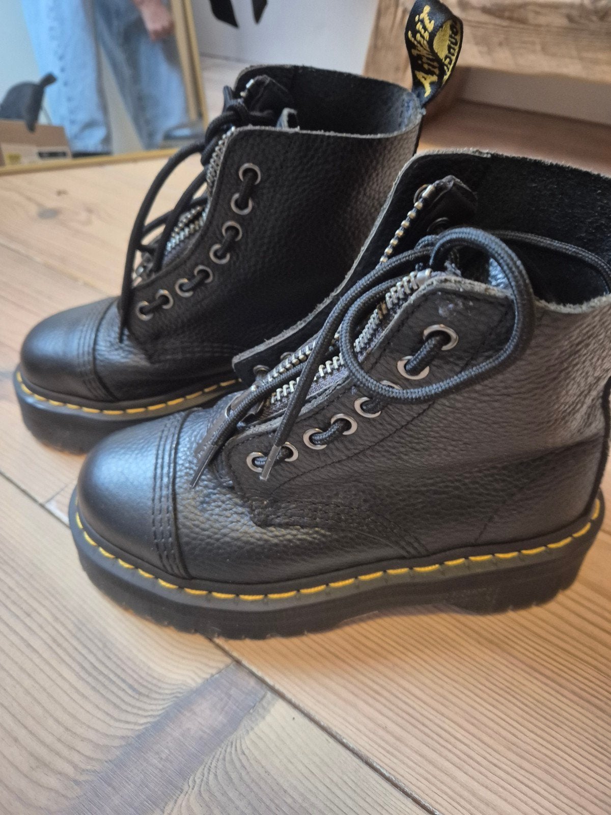 Dr. Martens Sinclair laarzen met rits maat 38Zo goed als nie, Kleding | Dames, Zwart, Lage of Enkellaarzen, Ophalen of Verzenden