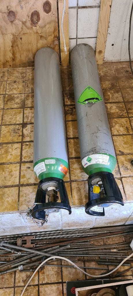 Gasfles Argon, Ophalen, Zo goed als nieuw, 250 ampère of meer, Tig