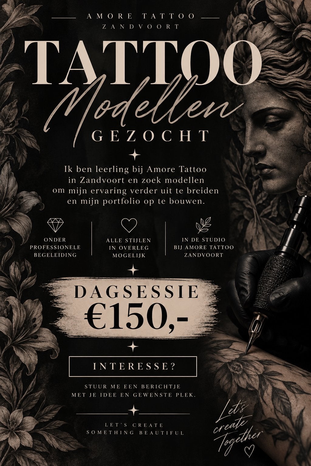 Dagsessie tattoo €150, Overige niveaus, Starter, Overige vormen