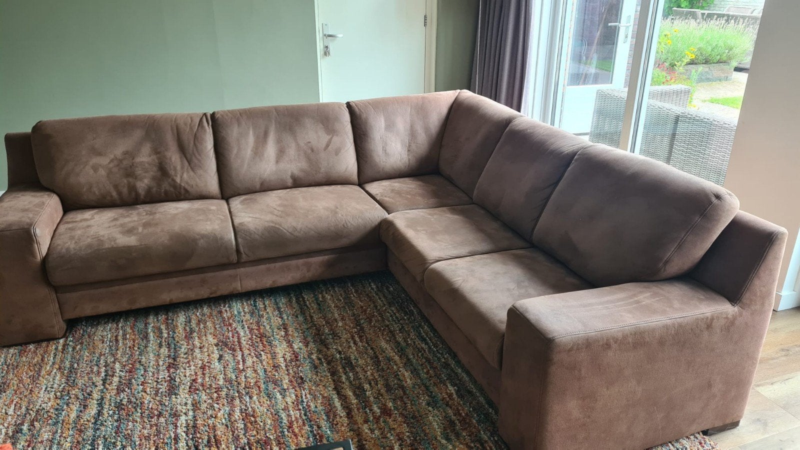 Hoekbank Sanders Meubelstad - 2.60 x 2.30m, Ophalen, 250 tot 300 cm, Gebruikt, Hoekbank