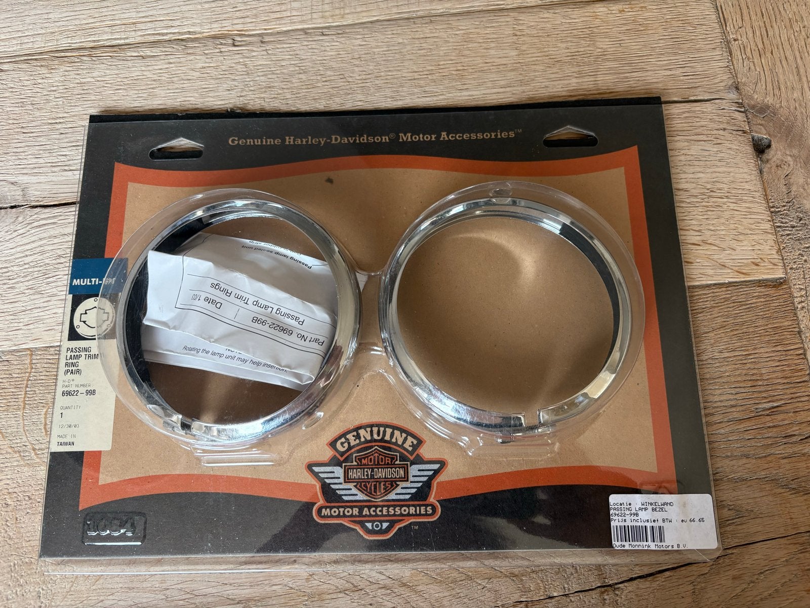 Harley-Davidson Passing Lamp Trim Rings (69622-998), Ophalen of Verzenden, Nieuw