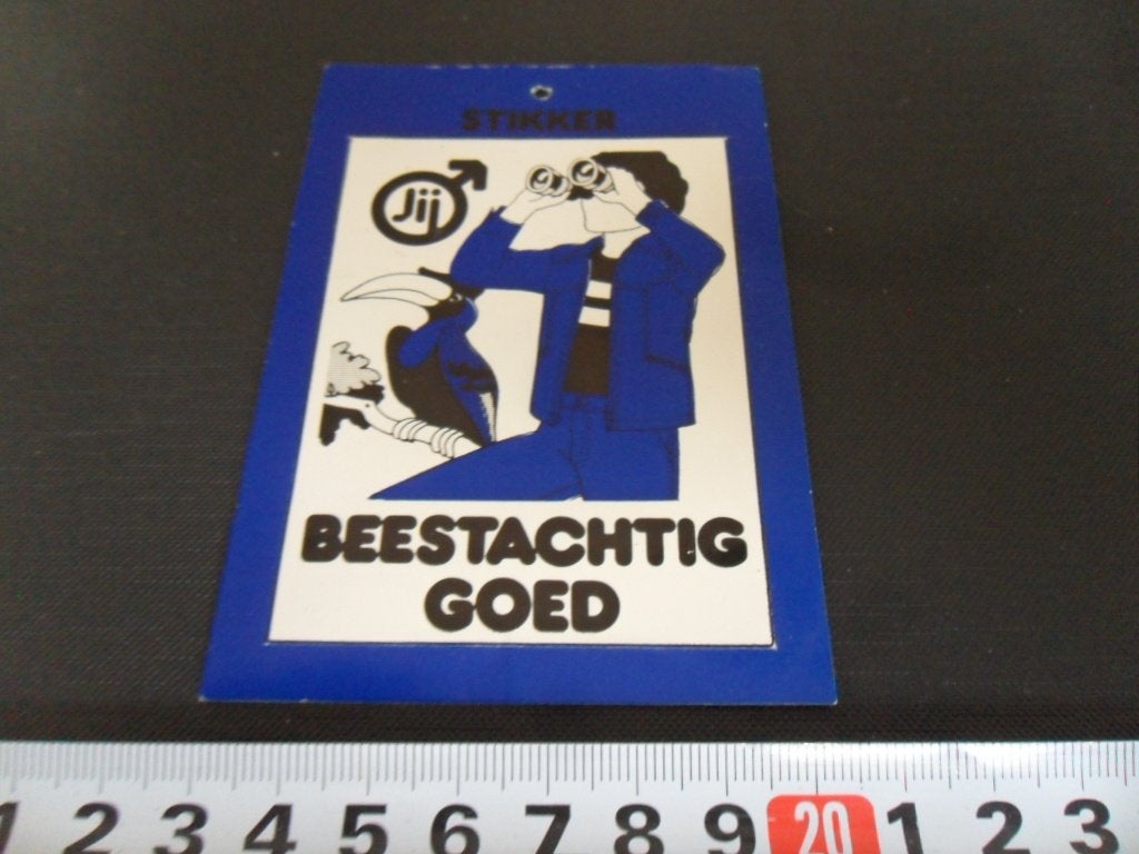 sticker strip jeans jackets JIJ beestachtig goed, Ophalen of Verzenden, Zo goed als nieuw