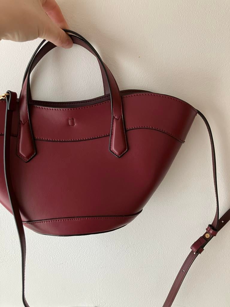 H&M Bordeaux Rode Tas, Ophalen of Verzenden, Zo goed als nieuw, Rood, Handtas