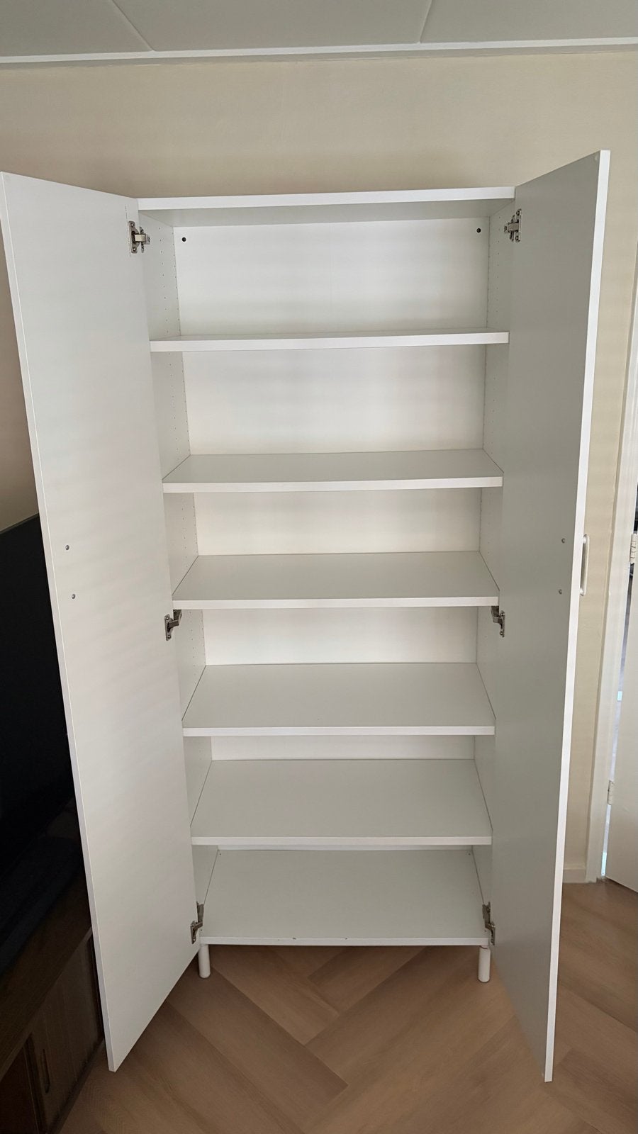 Kast Ikea wit/grijs, Huis en Inrichting, Kasten | Kledingkasten, Ophalen, Overige materialen, 50 tot 100 cm, Zo goed als nieuw