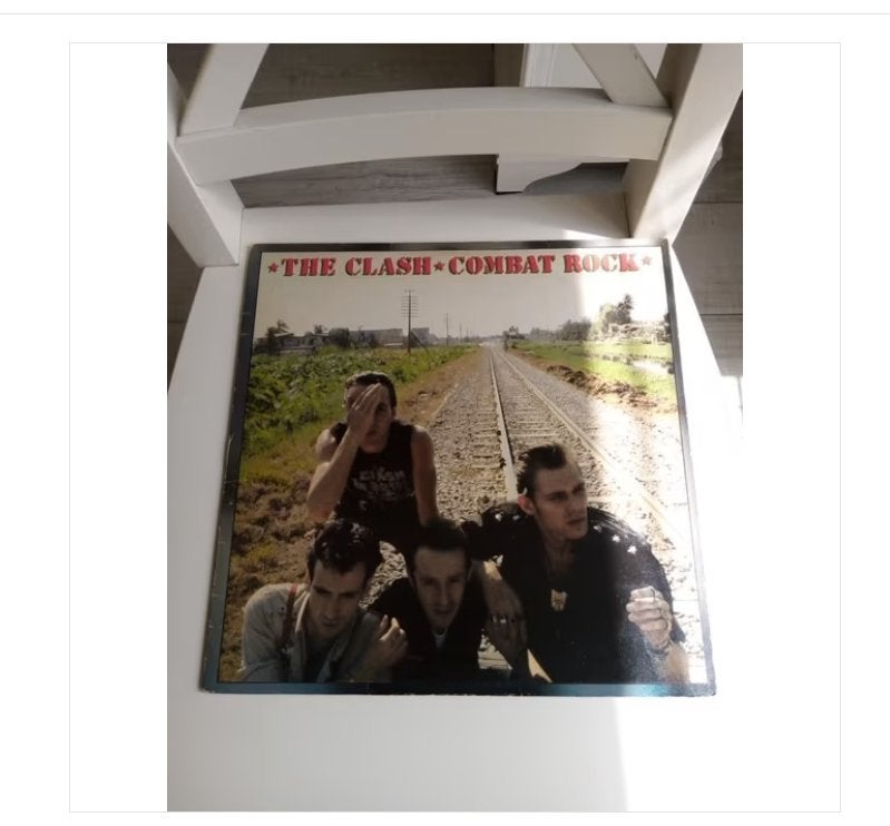 original lp-the clash-combat rock *1982* met poster, LP, Overige genres, Ophalen of Verzenden, Zo goed als nieuw