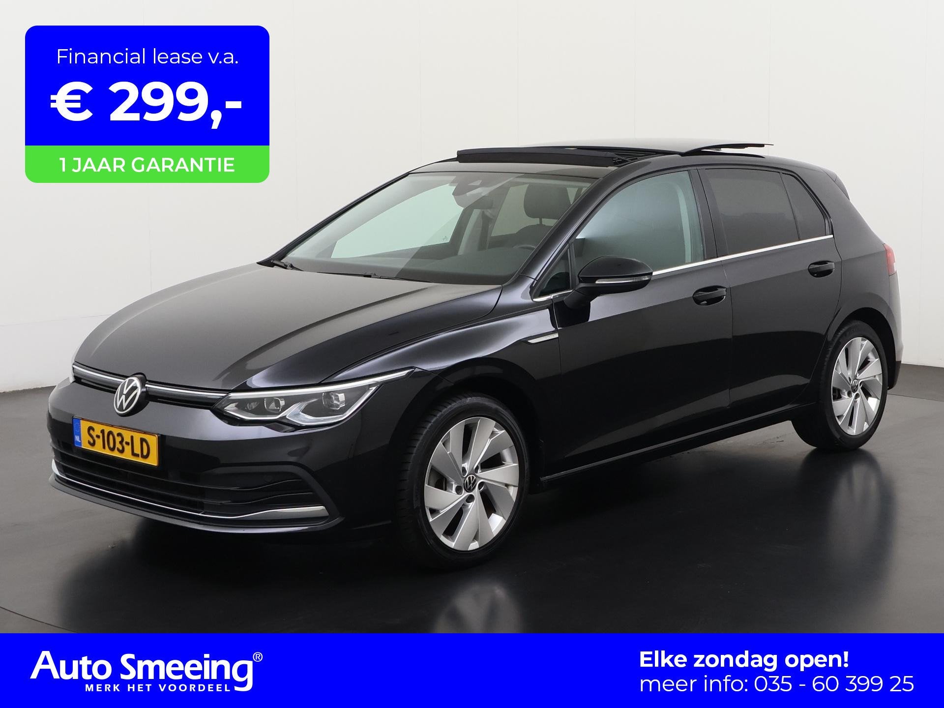 Volkswagen Golf 1.5 eTSI Style DSG | 150PK | Schuifdak | Zon, Auto's, 12 maanden, 4 cilinders, Zwart, Golf