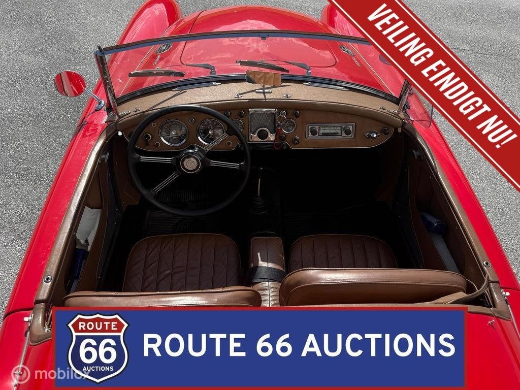 MG MGA Cabriolet | 1961 | Route 66 Auctions, Auto's, Overige carrosserieën, Zwart, Bedrijf, Handgeschakeld