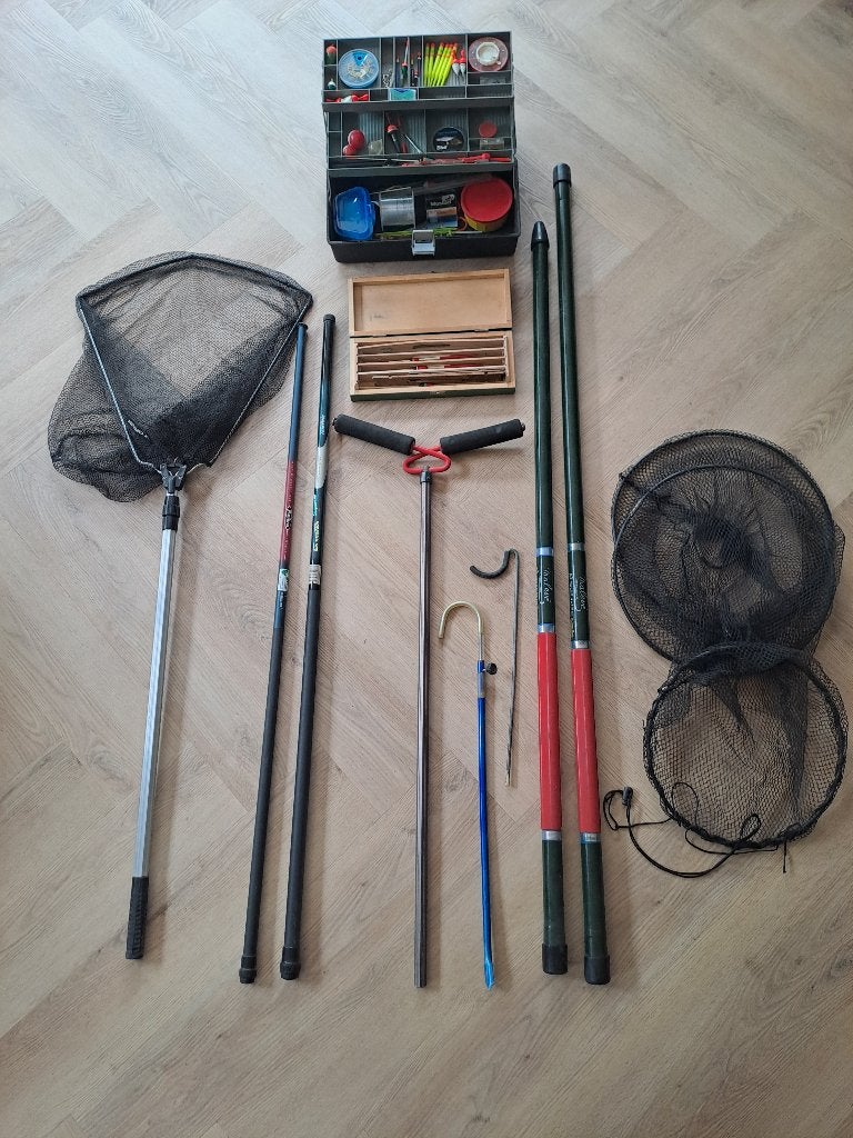 Zeer uitgebreide complete witvis uitrusting., Watersport en Boten, Hengelsport | Witvissen, Ophalen, Gebruikt, Complete set