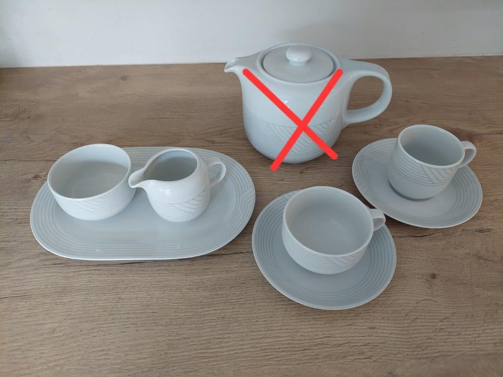 Servies Mosa, Huis en Inrichting, Keuken | Servies, Zo goed als nieuw, Bord(en), Overige stijlen, Porselein, Ophalen