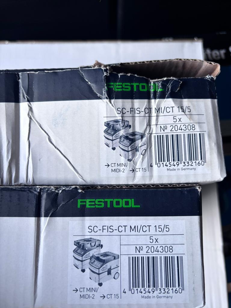 Festool 204308 SC-FIS-CT MINI/MIDI-2/5 Filterzak (5st), Ophalen of Verzenden, Nieuw