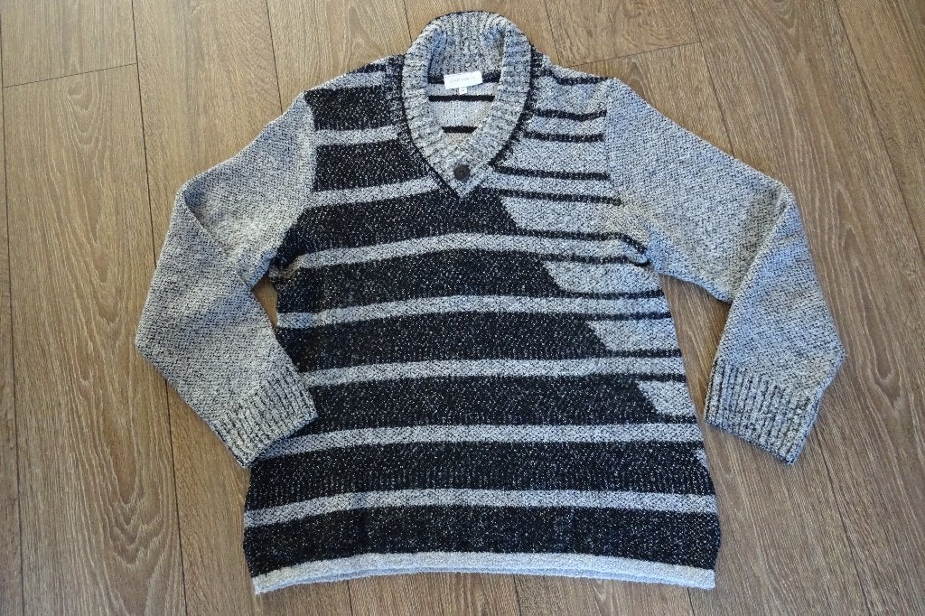 Grijs met zwarte trui, Germaine maat M, Maat 38/40 (M), Meerkleurig, Ophalen of Verzenden, Germaine