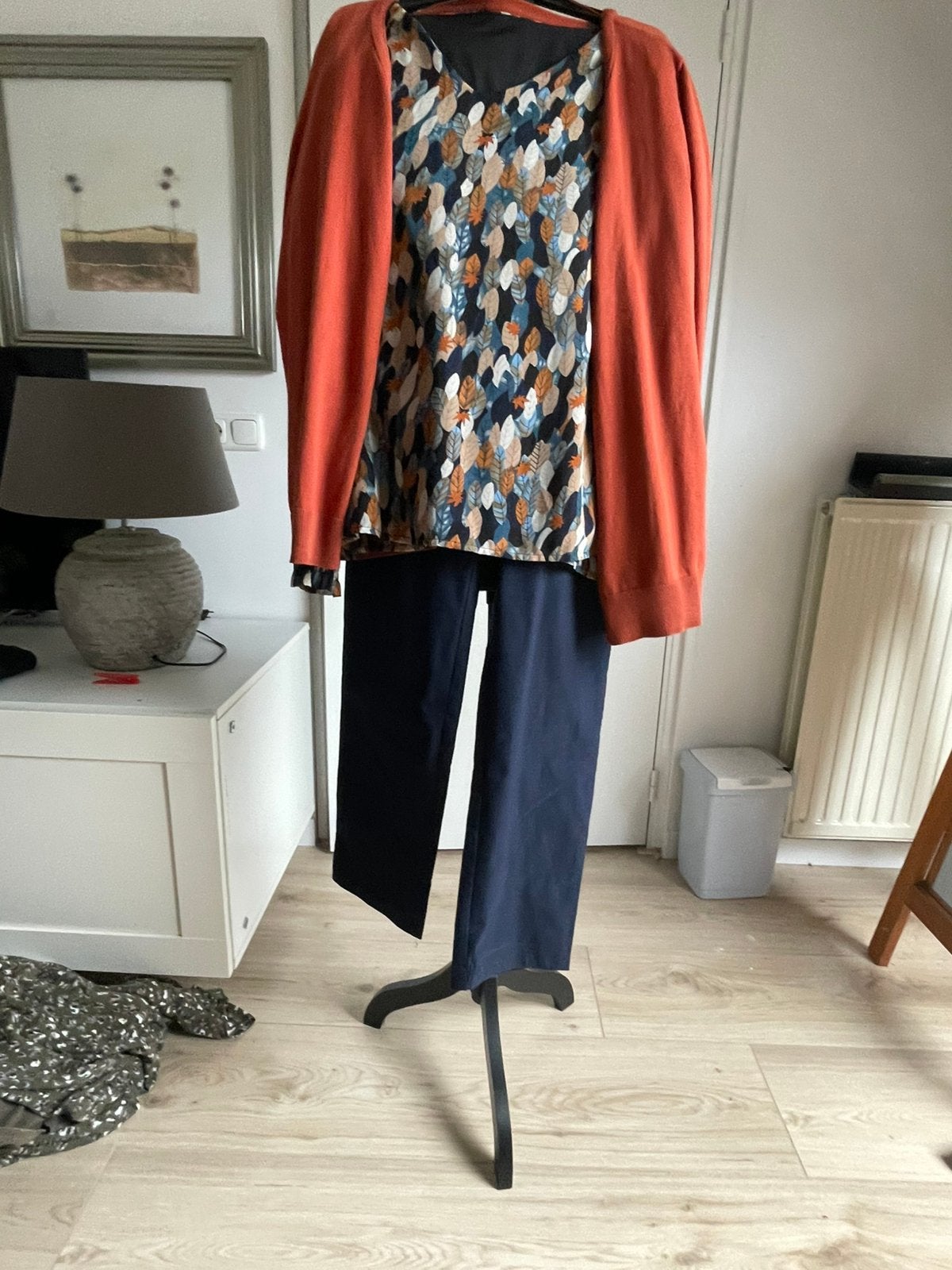 Blouse met vest  10,- (evt met broek   Complete set 15,-), Ophalen of Verzenden, Zo goed als nieuw, Maat 46/48 (XL) of groter