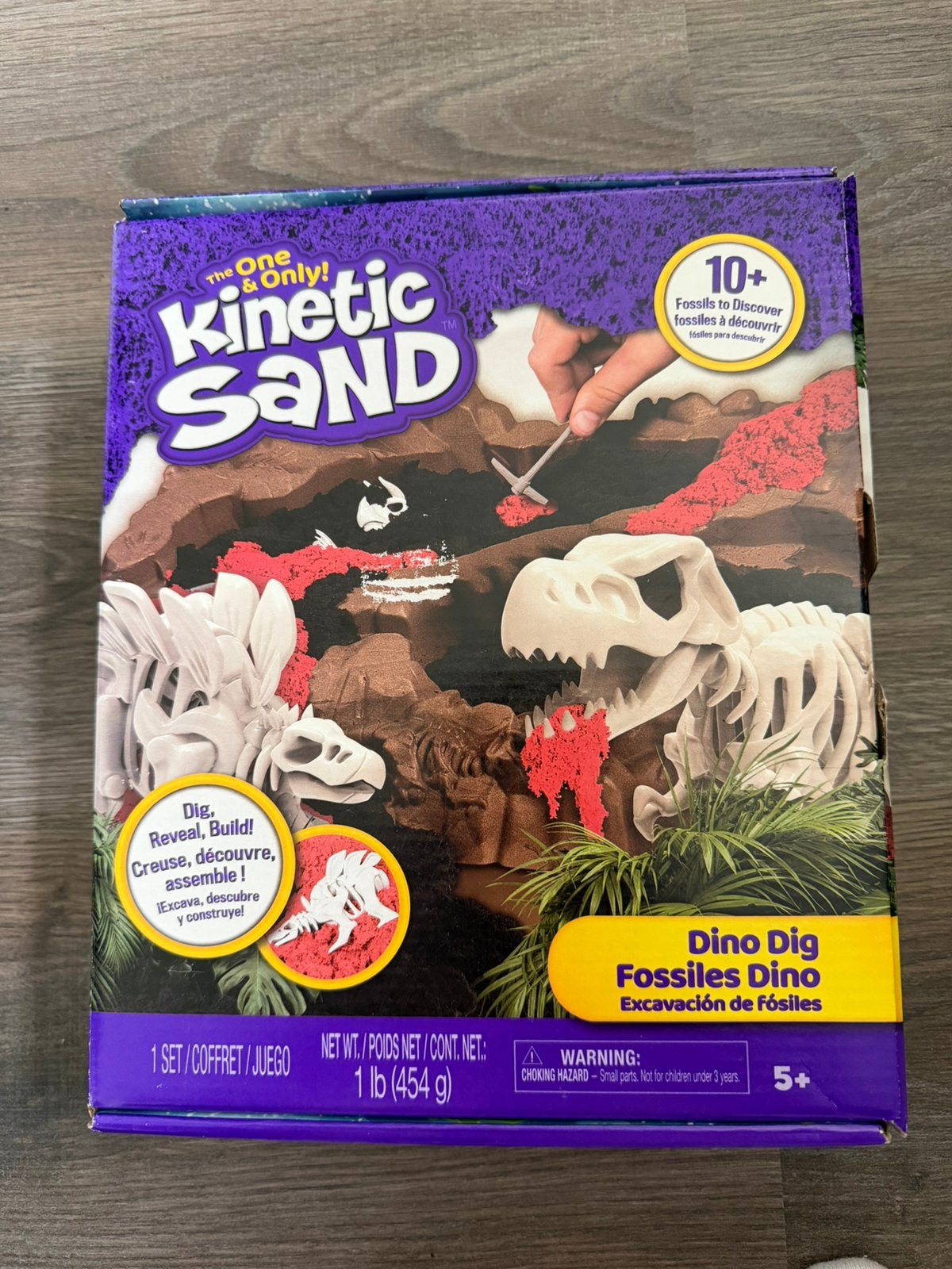 Kinetisch zand | Dino zoek en bouw spel | NIEUW, Ophalen of Verzenden, Nieuw, Bouwen