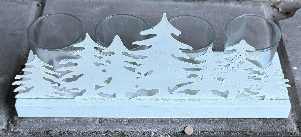 Waxinelichthouder kerstboom 30 cm, Ophalen of Verzenden, Gebruikt