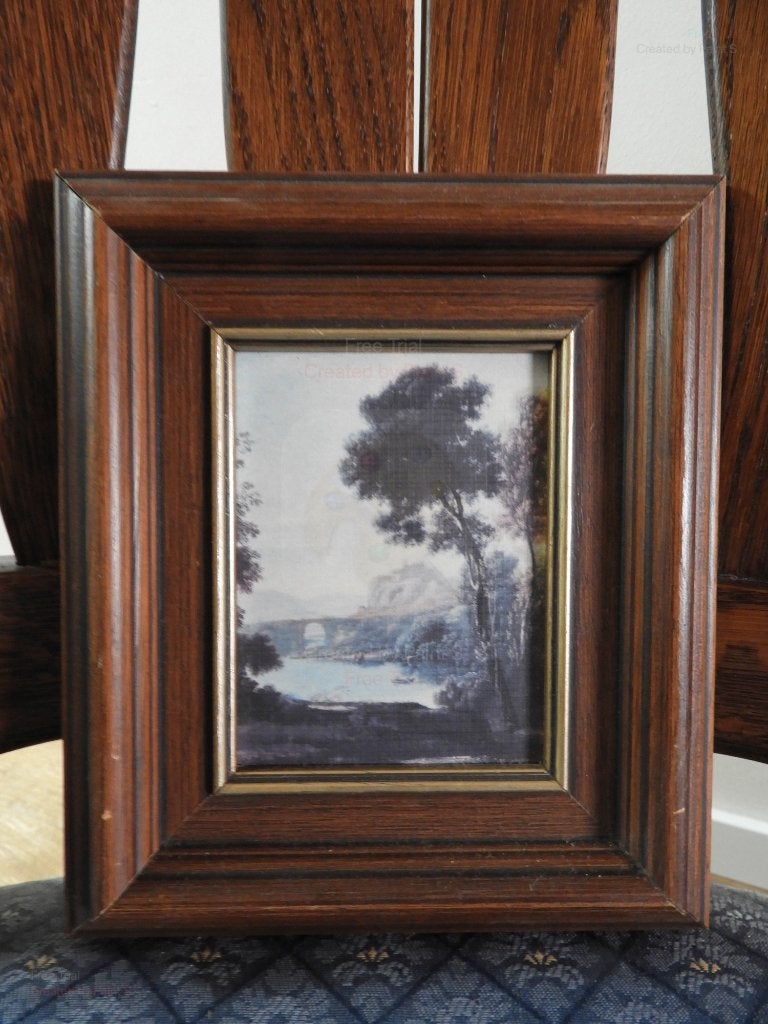 Klein werk - Prent landschap, Gebruikt, 1980 tot heden, Ophalen of Verzenden, Prent