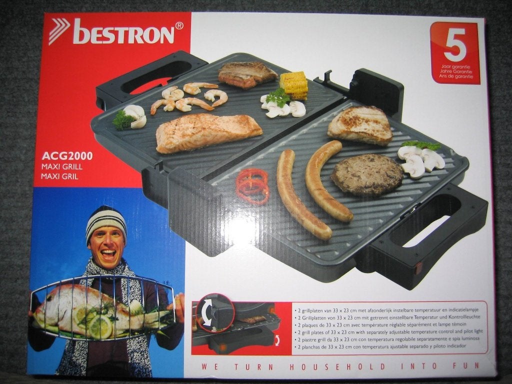 Maxi Grill voor vlees, vis, kip, hamburgers, tosti's etc., Ophalen of Verzenden, Nieuw
