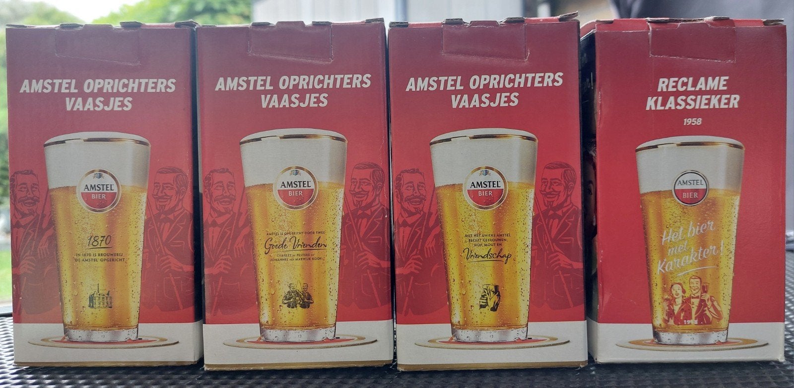 4x Speciale Amstel Bier Vaasjes, Verzamelen, Ophalen of Verzenden
