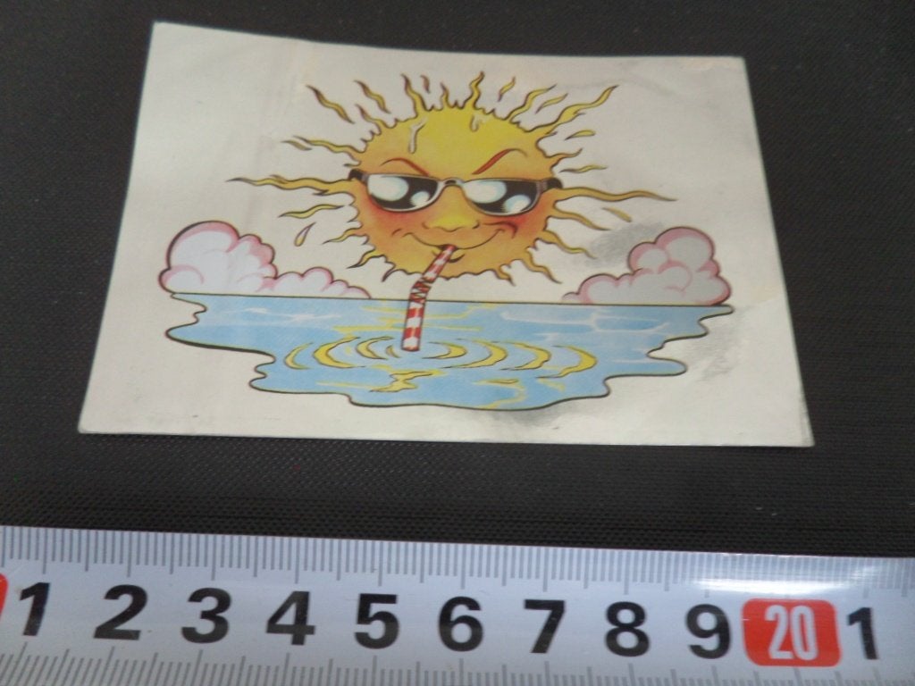 sticker panini fantasticker folie strip zon rietje drinken, Ophalen of Verzenden, Zo goed als nieuw