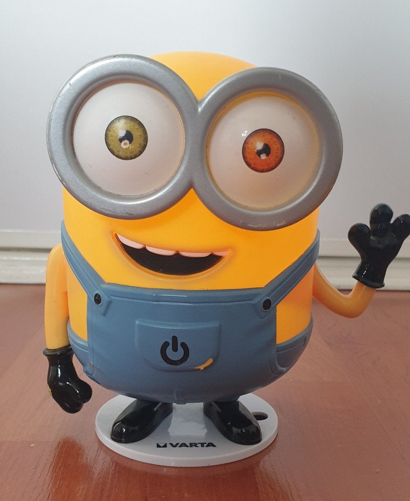 Varta Minions LED Nachtlampje –  Inclusief batterijen, Ophalen of Verzenden, Zo goed als nieuw, Lamp