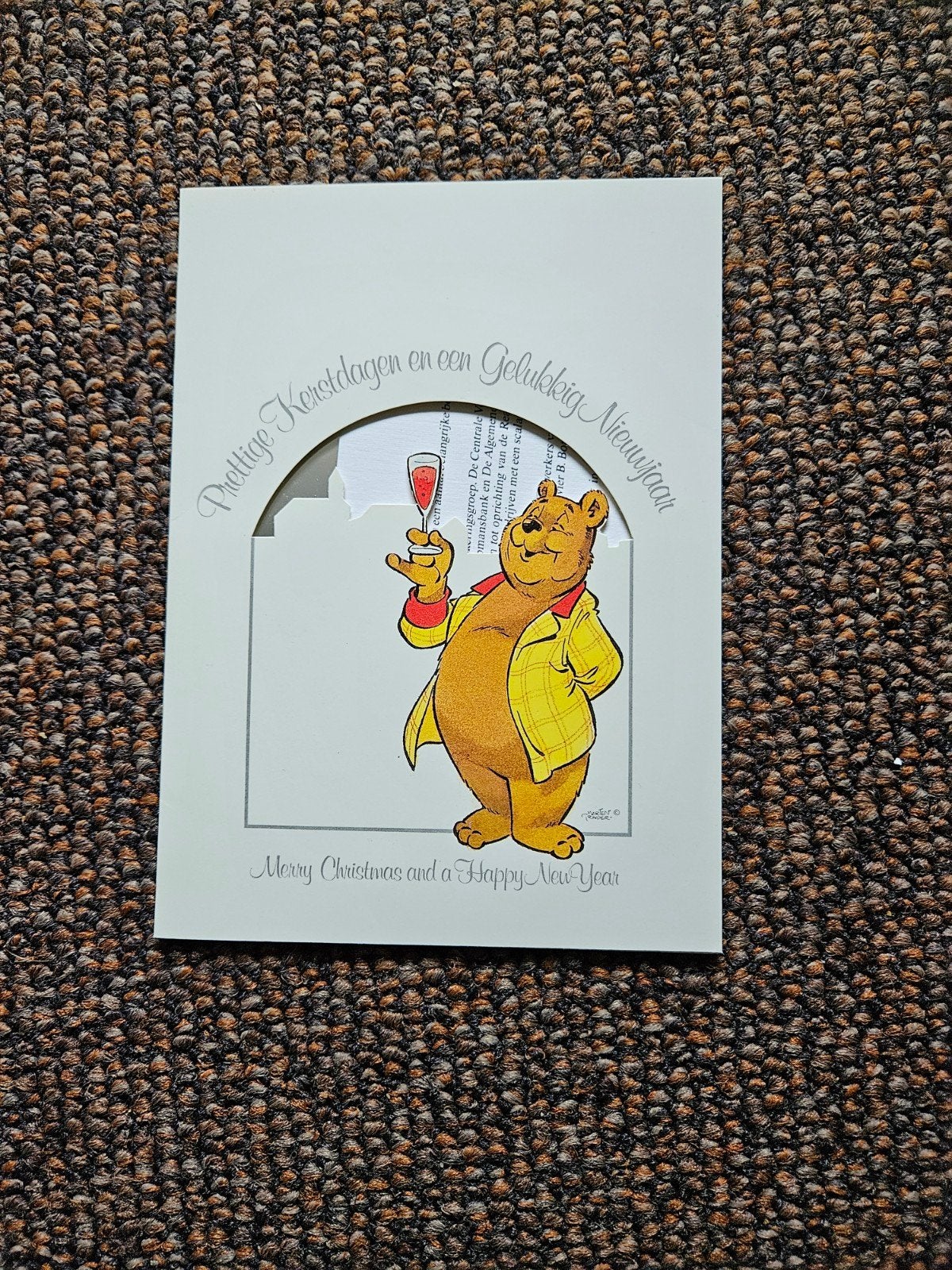 Bommel - Marten Toonder - Concordia Kerstkaart met CD, Ophalen of Verzenden, Zo goed als nieuw