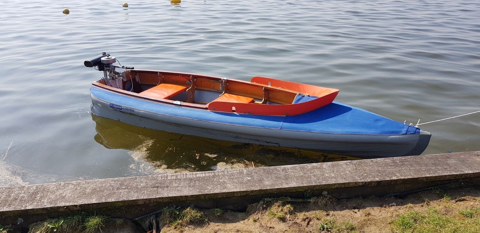 Klepper Master opvouwbare boot + Minnkota elektrische motor, Watersport en Boten, Ophalen, Overige merken, Gebruikt, Buitenboordmotor