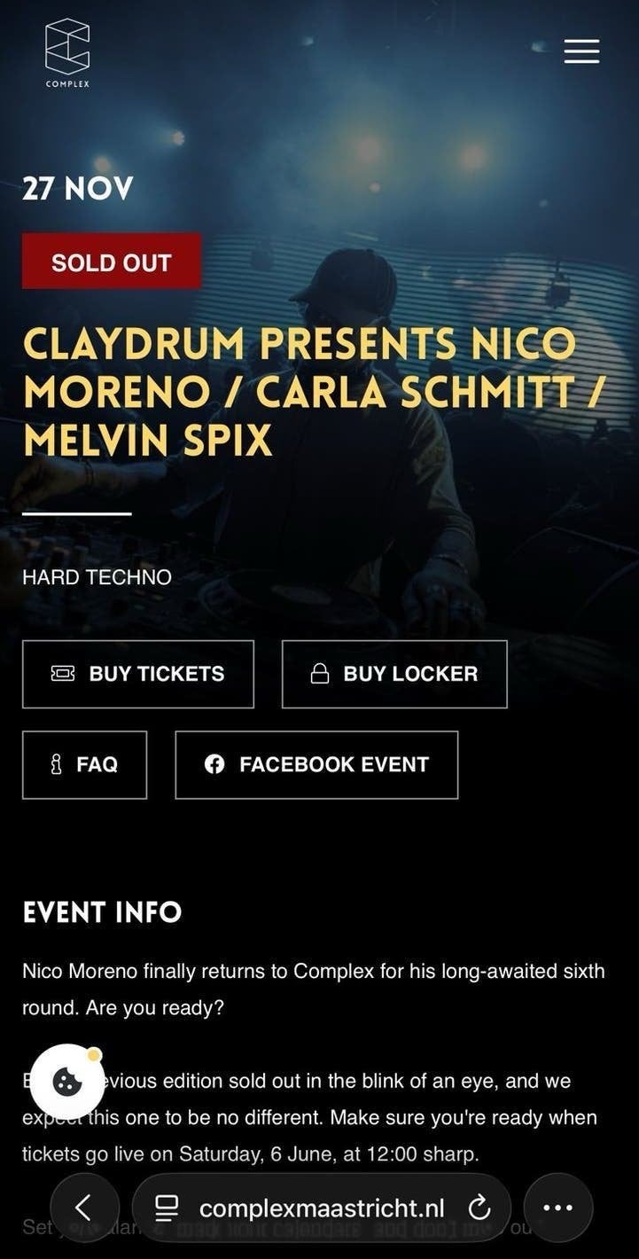 Nico Moreno tickets, Drie personen of meer