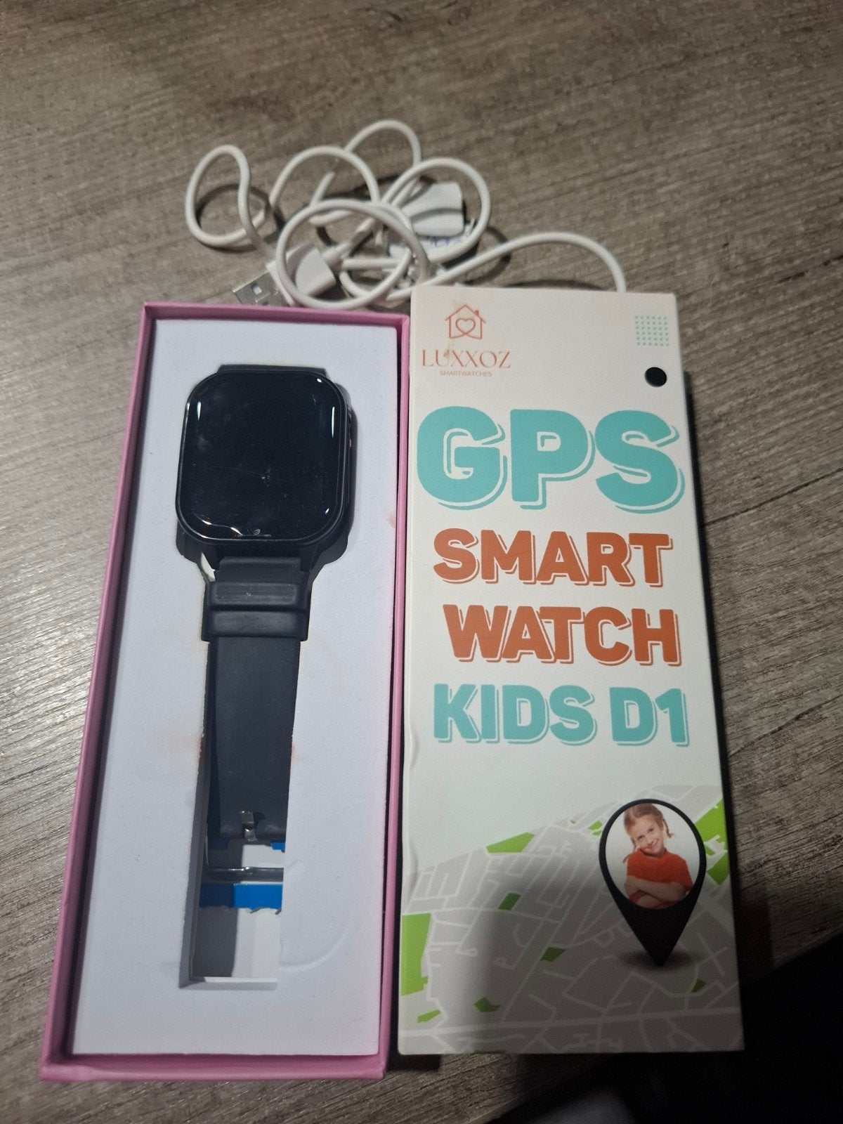 Luxxoz GPS Smartwatch Kids D1 - Zwart, Ophalen of Verzenden, Zo goed als nieuw, Zwart, Jongen of Meisje