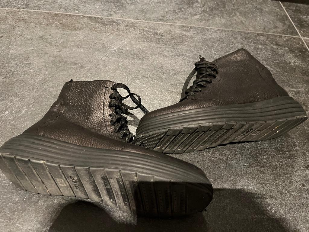 Geox Chelsea boots / enkellaarzen maat 38 metallic, Geox, Verzenden, Zwart, Lage of Enkellaarzen