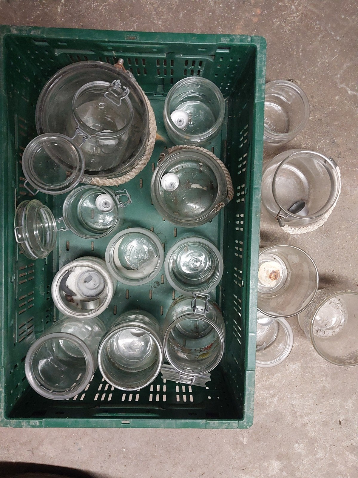 Diverse glazen potten., Diversen, Kerst, Ophalen of Verzenden