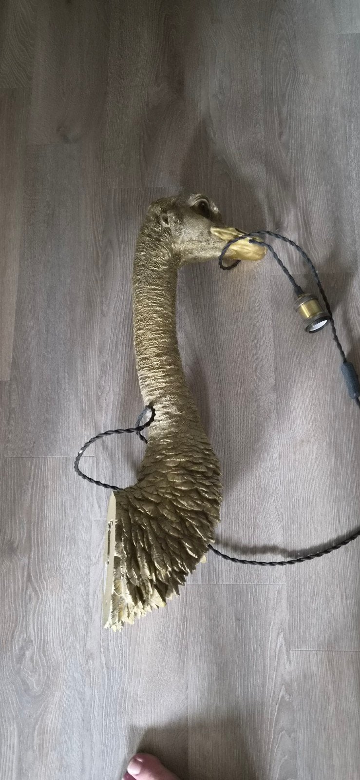 struisvogel lamp, Ophalen of Verzenden, Zo goed als nieuw