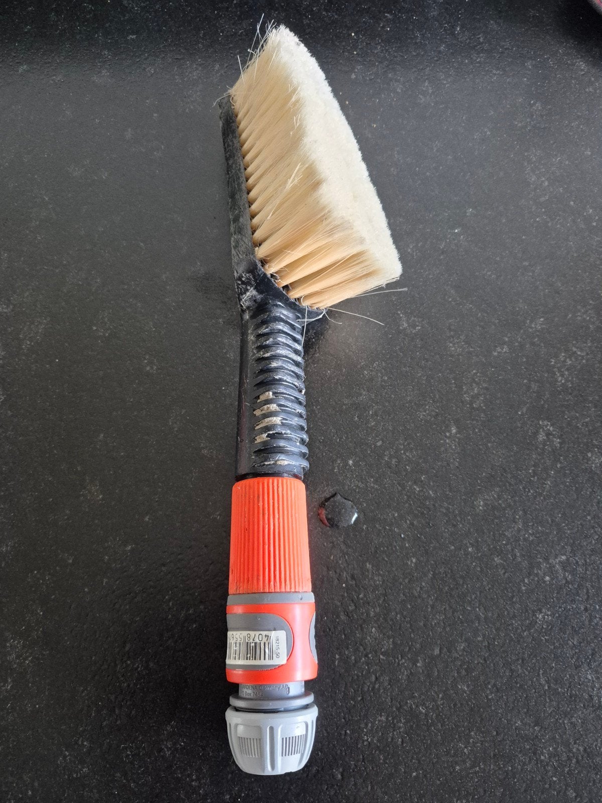 Gardena wasborstel met nieuwe Gardena koppeling, Ophalen of Verzenden, Gebruikt
