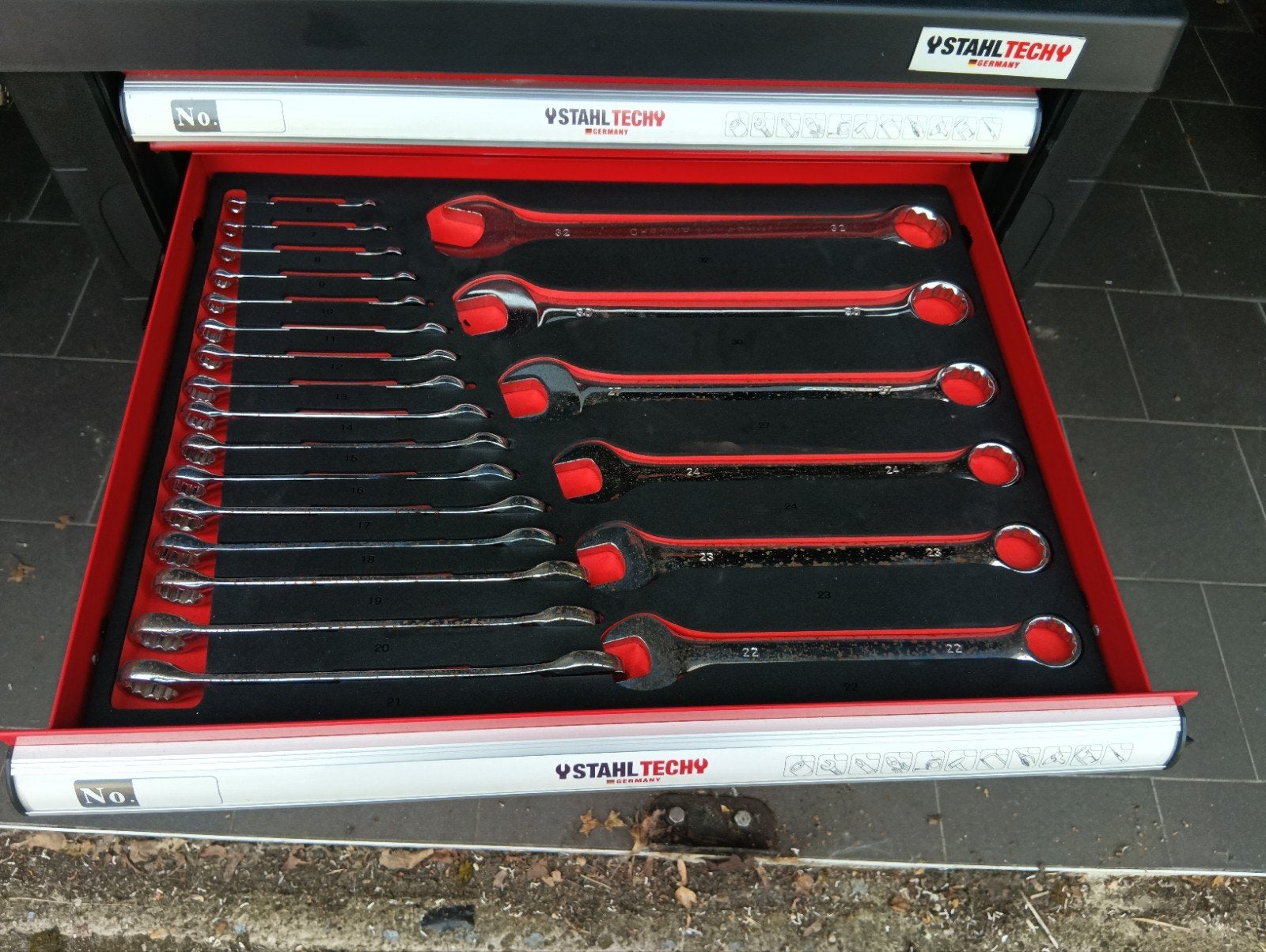 Stahl Tech Gereedschapswagen met 7 Gevulde Laden, Ophalen, Zo goed als nieuw, Gereedschapsset, Overige merken