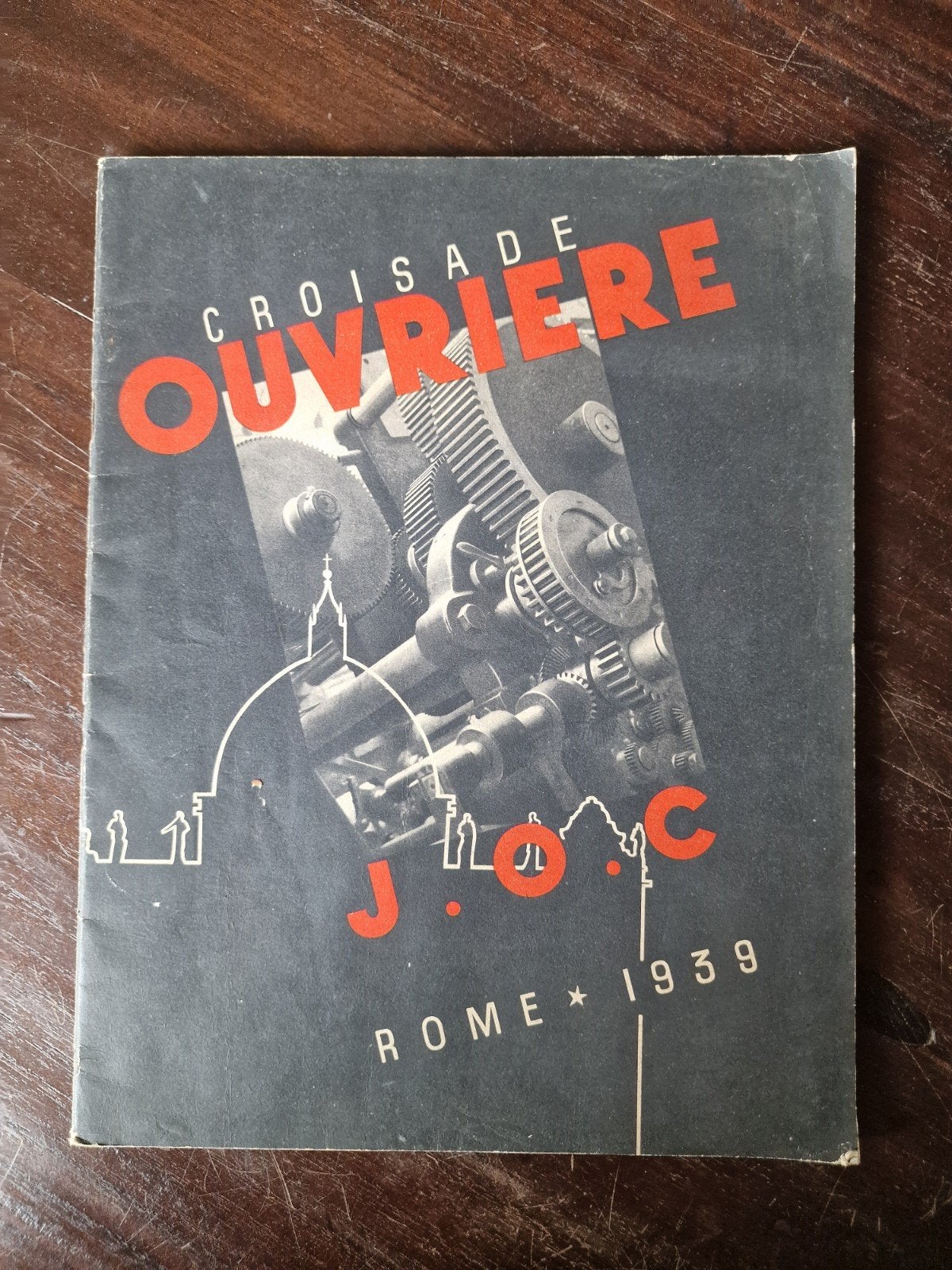 Croisade Ouvrière J.O.C. Rome 1939 - Zeldzaam Tijdschrift, Boeken, Tijdschriften en Kranten, Ophalen of Verzenden, Gelezen, Overige typen