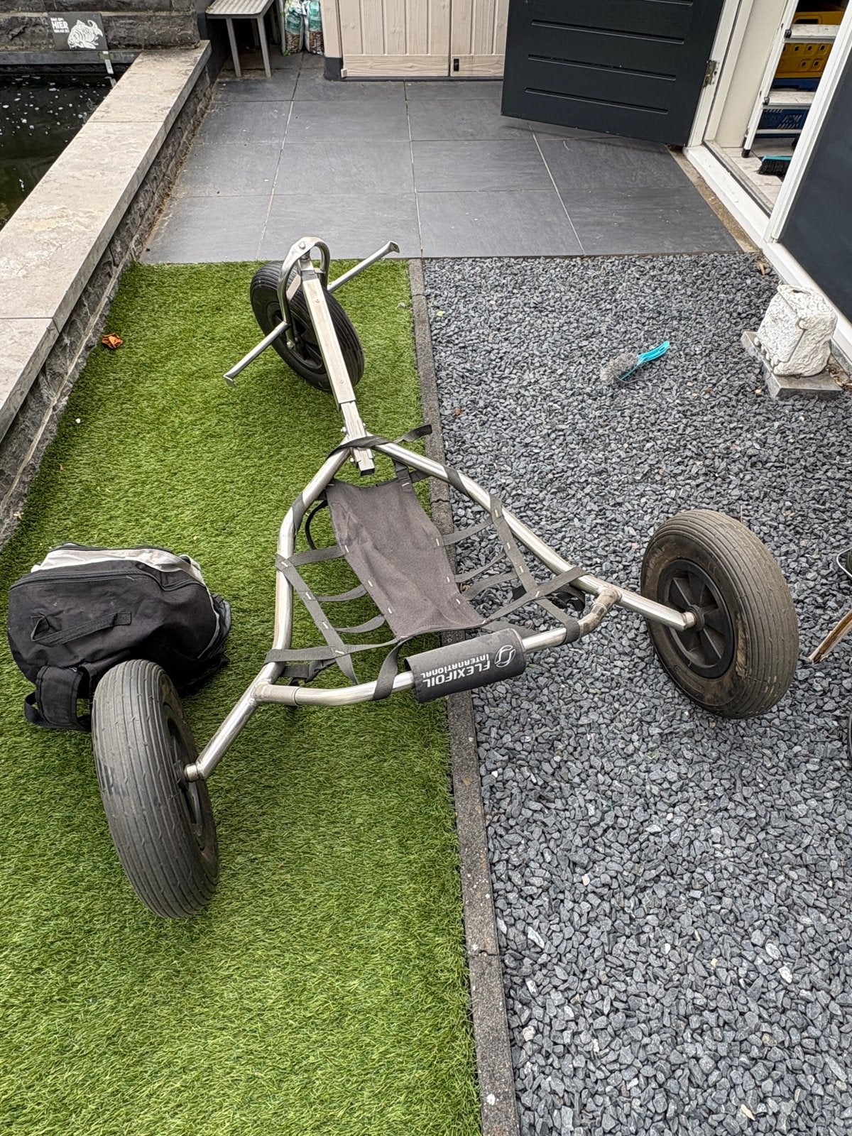Flexifoil Buggy met 3.0m2 4-lijns vlieger, Ophalen, Gebruikt