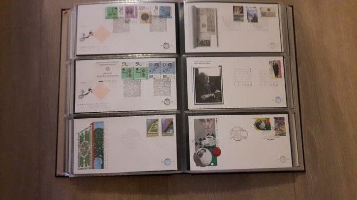 1 st dag enveloppe en bladzijdes, Ophalen, Verzamelalbum