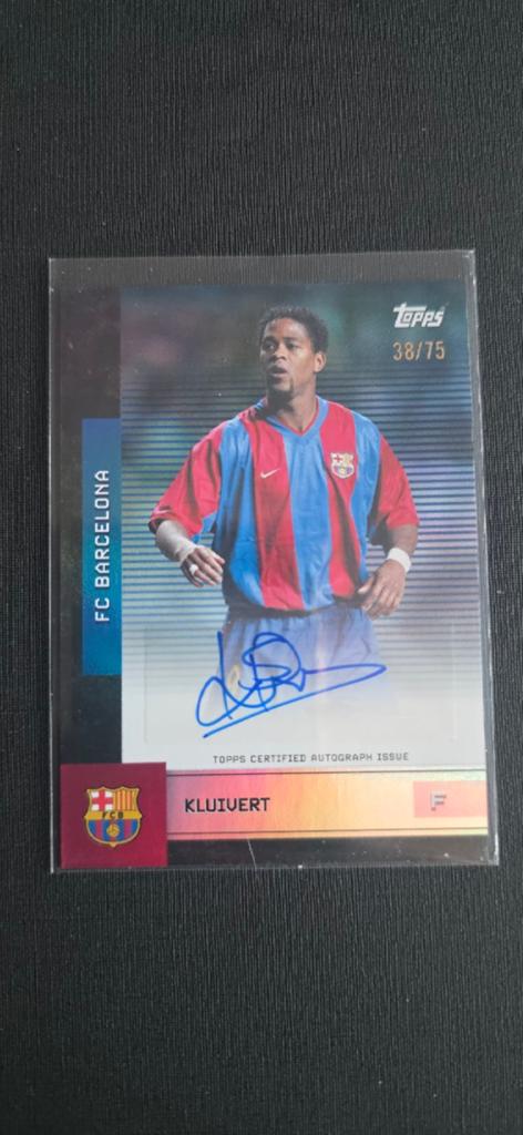Topps - Patrick Kluivert autograph, Ophalen of Verzenden, Zo goed als nieuw, Buitenlandse clubs, Spelerskaart